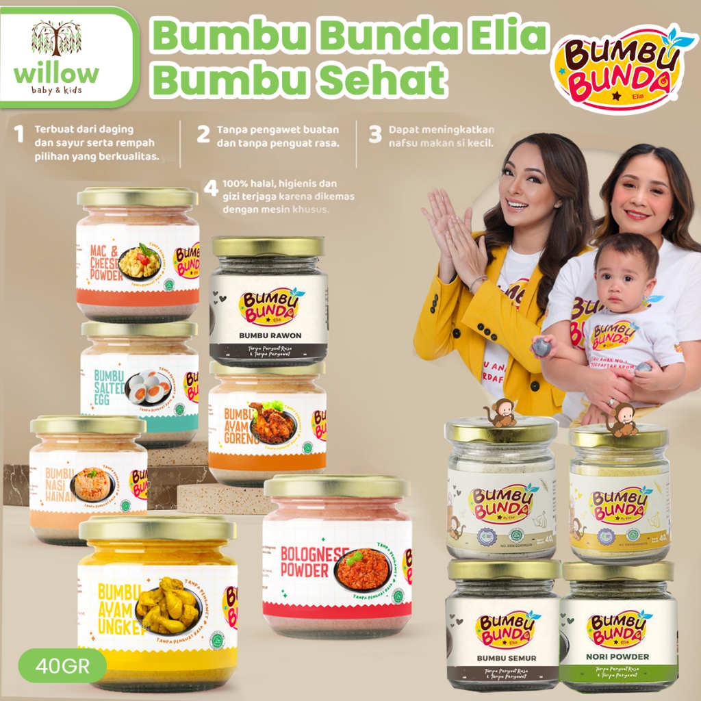 

Bumbu Masakan - Bumbu Bunda Elia Mpasi 40GR
