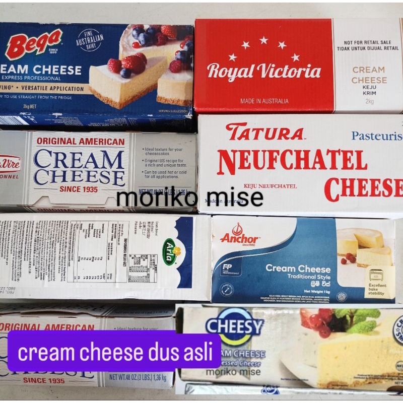 

[ DUS Original 2 kg ] CHEESY cream cheese ROYAL VICTORIA 2 kg / BEGA CHEESY heavy cream TATURA neufchatel 2 kg krim keju / american cheese cake kue keju panggang