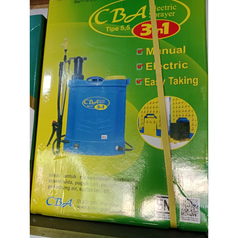 Sprayer/tangki CBA tipe 5,5 3in1 elektrik manual