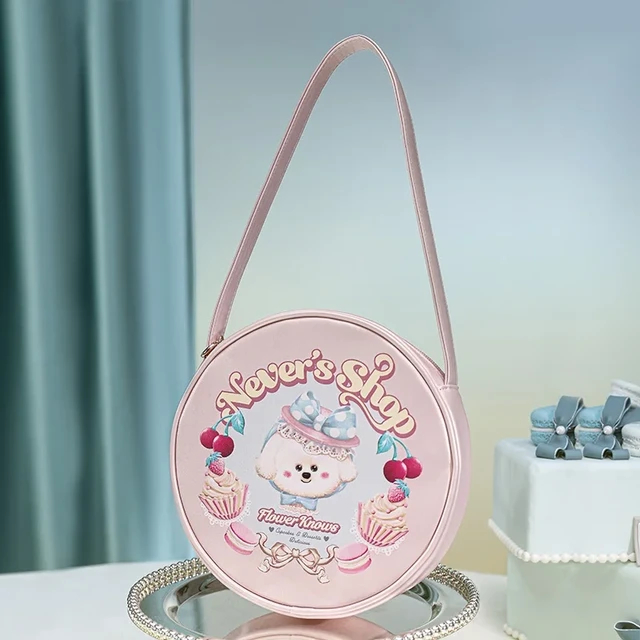 [READY / LIMITED EDITION] Flower Knows Never's Shop Series Cookies Round Clutch / Rare Beauty Cosmet