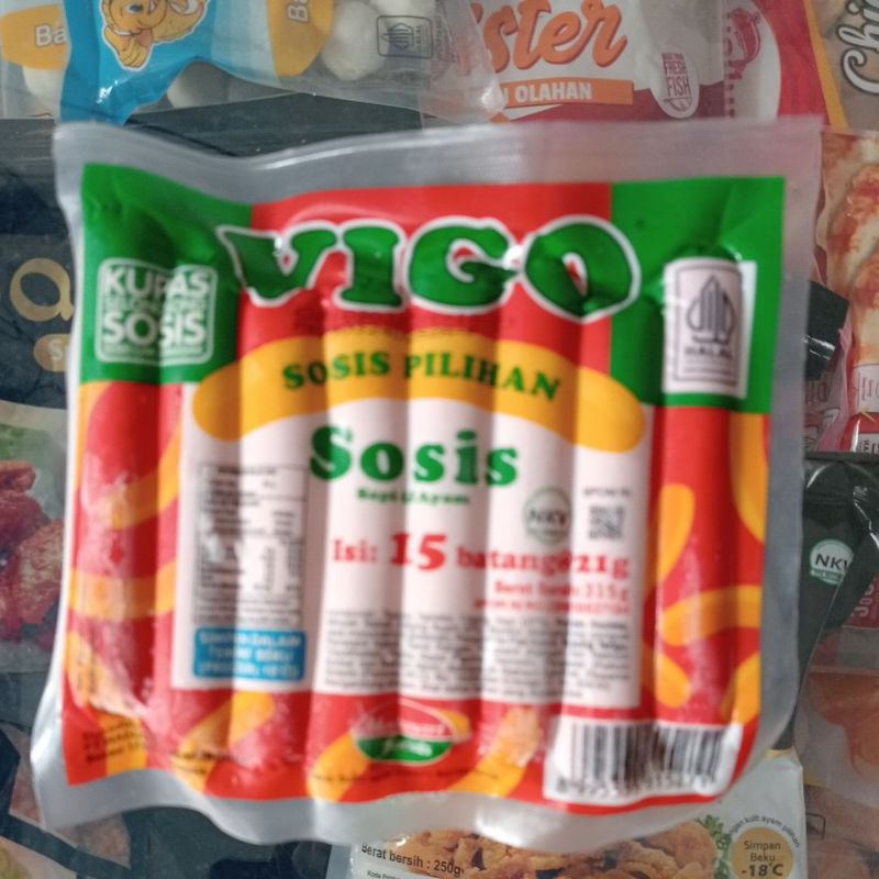 

Vigo Sosis Sapi&Ayam 315 gr isi 15