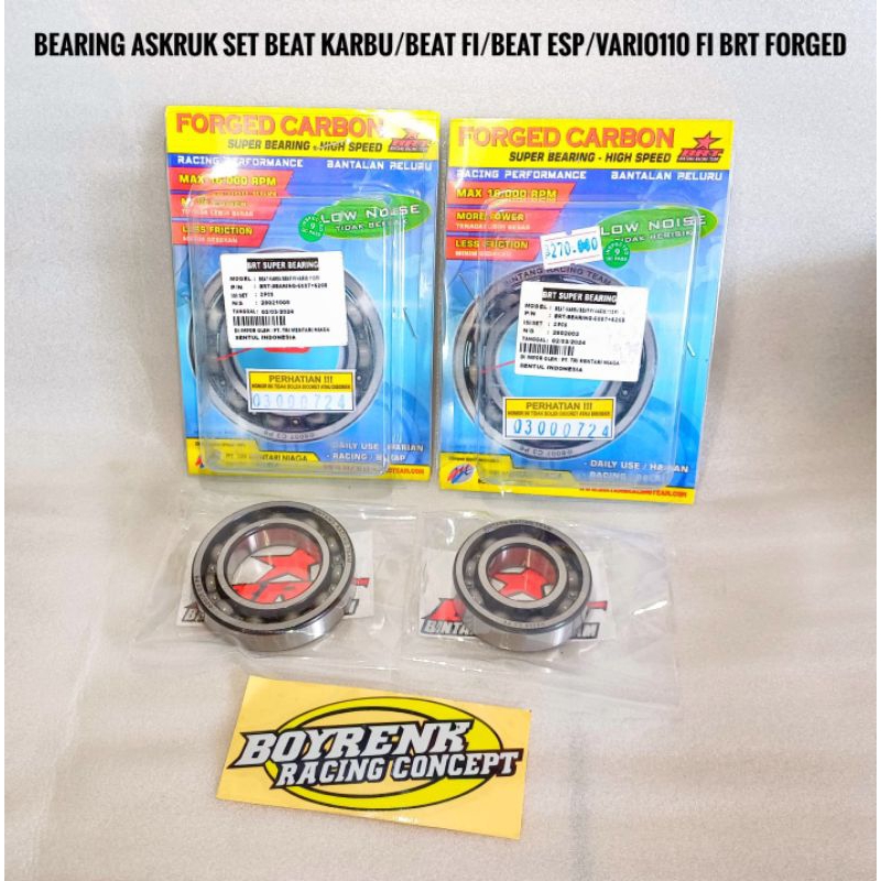 BEARING KRUK AS BRT BEAT KARBU / KVY KZL / FI K44 / ESP - BOYRENK RACING