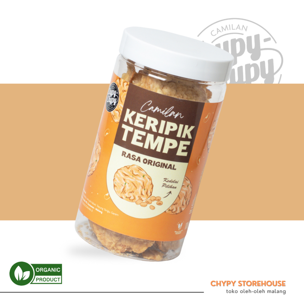 

Chypy Keripik Tempe Malang Rasa Original - Kemasan Toples