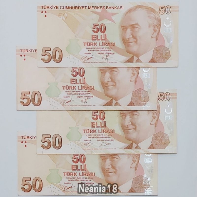 Koleksi Lira Turki Pecahan 50 Lira
