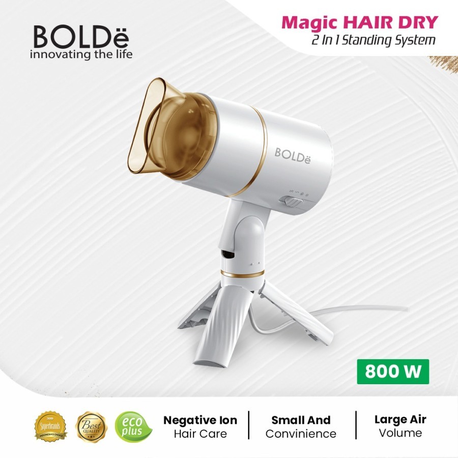 BOLDe Magic Hair Dryer 2 in 1 Standing Hair Dryer / Pengering Rambut