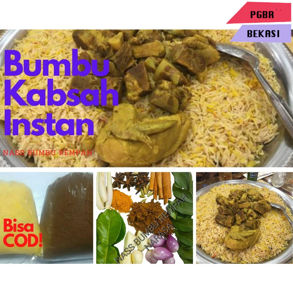

Baru! Bumbu Kabsah Instan Paket Lengkap Spesial untuk 2 Liter Beras 35 gr