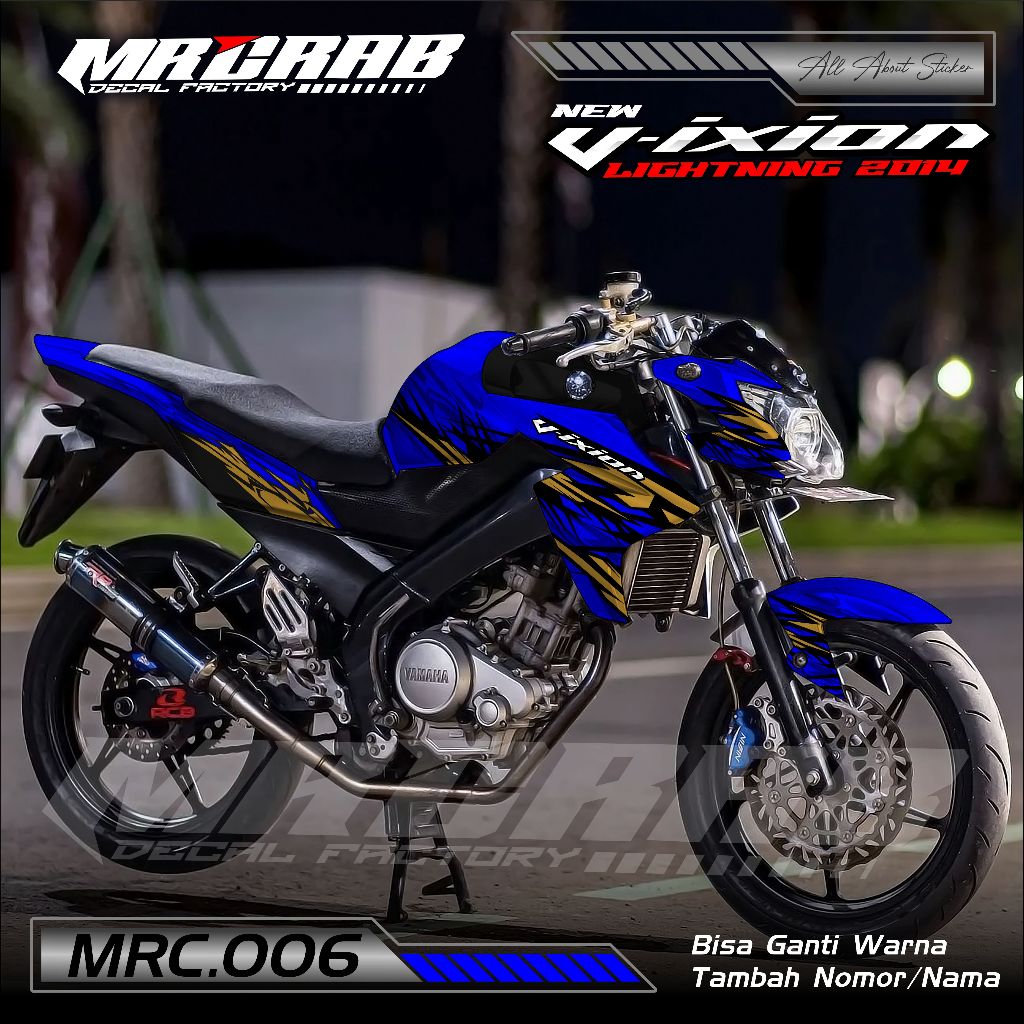 006 NEW DESIGN STICKER DECAL VIXION NVL 2014 - STICKER DECAL VIXION NVL 2014 MOTIF ABSTRAK