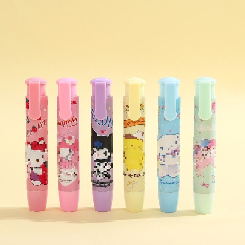 

Penghapus Pensil Mekanik Karakter Mechanical Eraser Lucu Hapusan Eraser Lipstik Retractable Cute Eraser Korean Style Penghapus Pencil