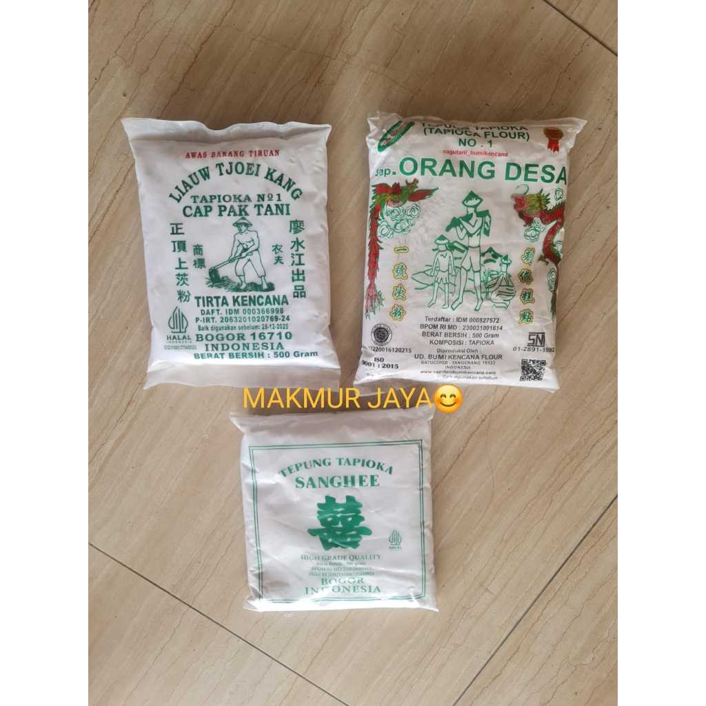 

TEPUNG TAPIOKA SAGU TANI LIAUW TJOEI KANG CAP PAK TANI / SANGHE / ORANG DESA