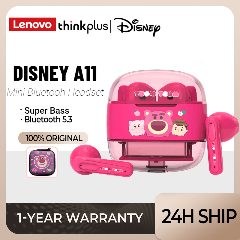 	 Disney A11 Original Bluetooth Headset Sports Lotso Wireless Earphone Waterproof HIFI Stereo Sound Smart Touch Bluetooth 5.3 Headphone	