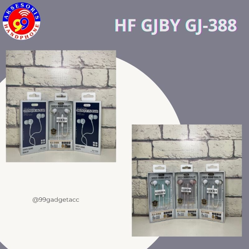 HEADSET KABEL / EARPHONE KABEL GJBY GJ-388