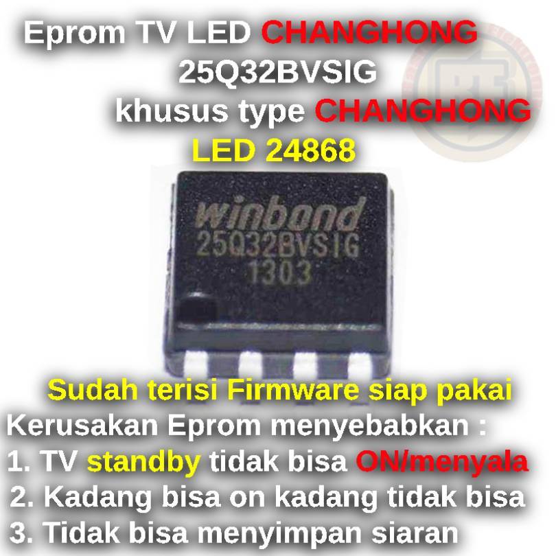 Ic Eprom Firmware TV CHANGHONG LED 24868