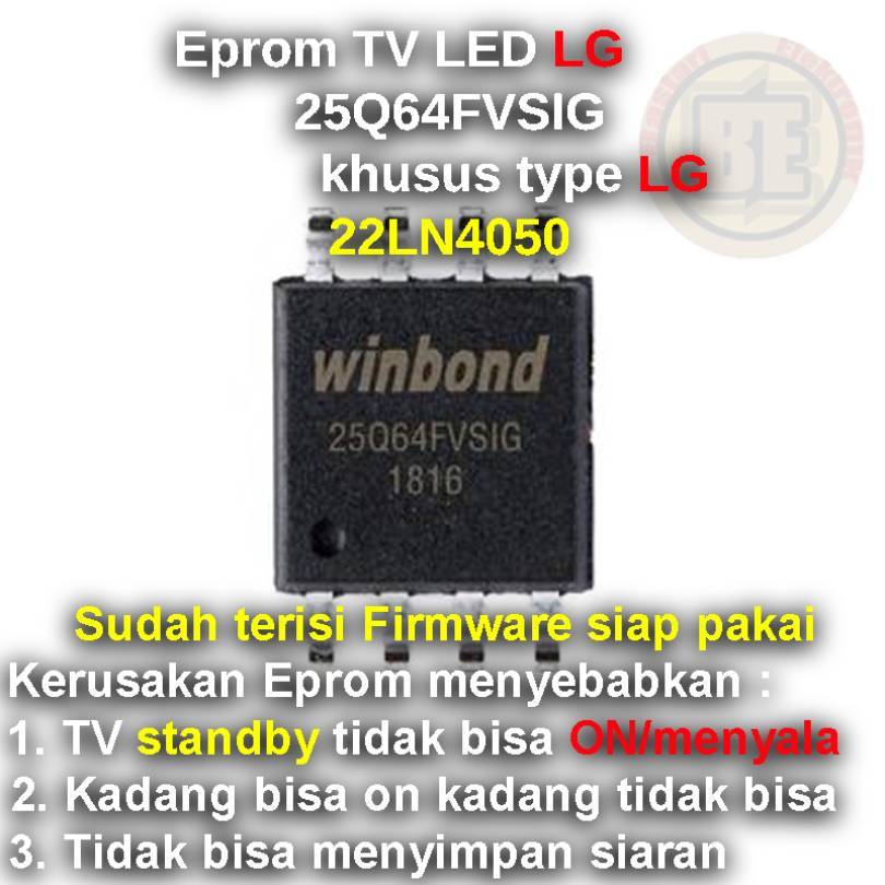 Ic Eprom Firmware TV LG 22LN4050