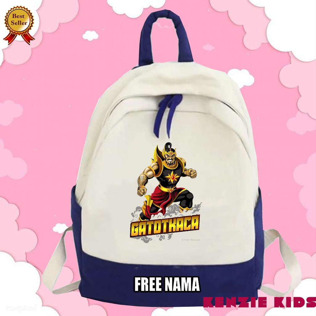 TAS BACKPACK ANAK SEKOLAH MOTIF GATOT KACA