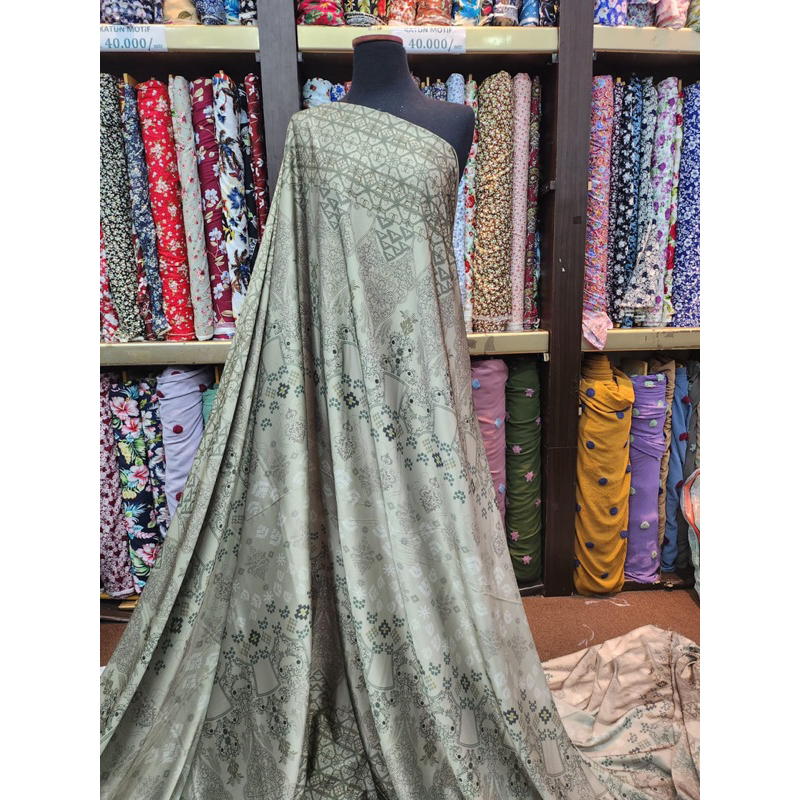 ARMANI SILK MOTIF ETNIK/BAHAN KAIN ARMANI SILK PRINT ETNIK