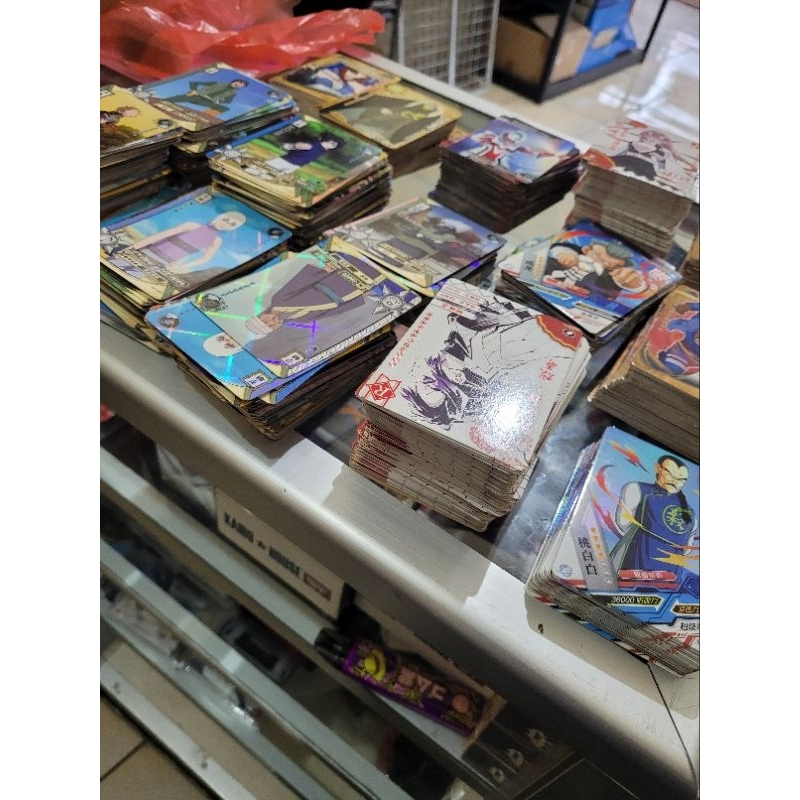 Bulk kartu original kayou dan little dino, naruto, dragonball,demonslayer,ultraman,onepiece total ku