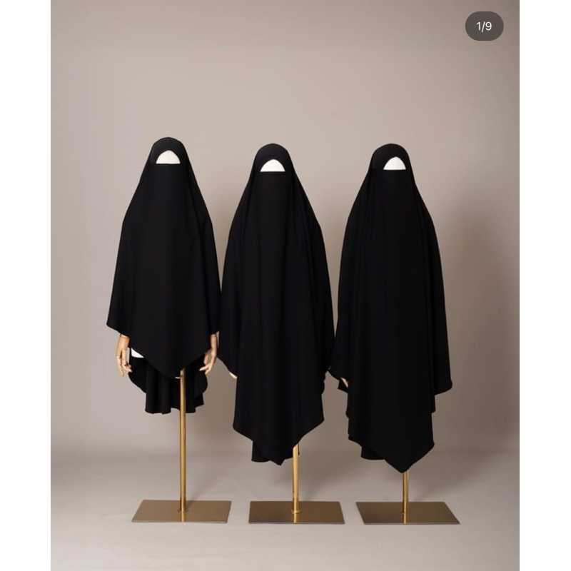 (Preloved) French Khimar / FK EZ by Zaysaku Jetblack