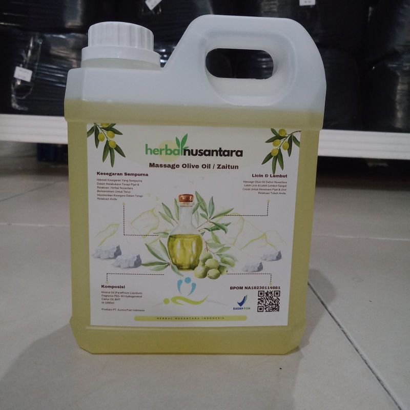 Oil Massage Minyak Pijat Urut Aroma Zaitun 1 Liter