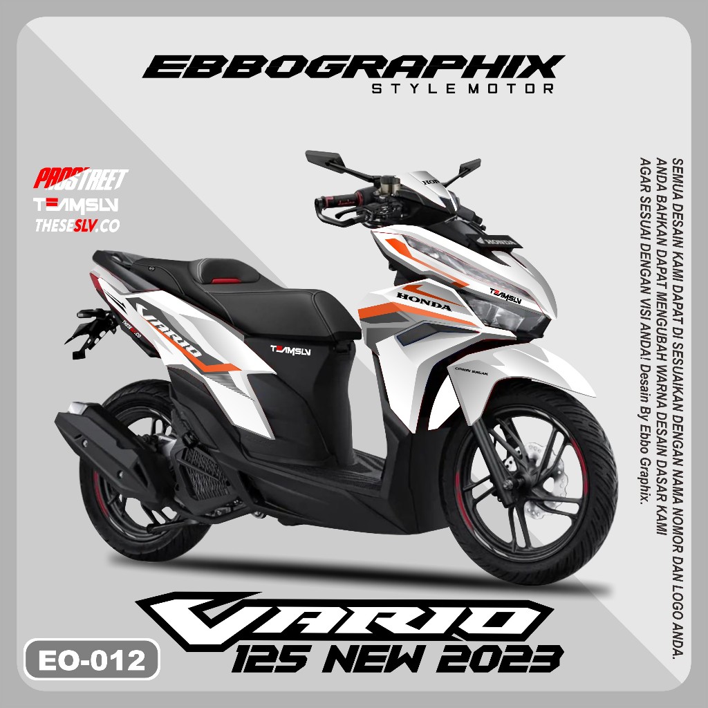 012 Decal Sticker Honda Vario  vario 125 New 2023 Full body Stiker Honda Vario  vario 125 mew 2023