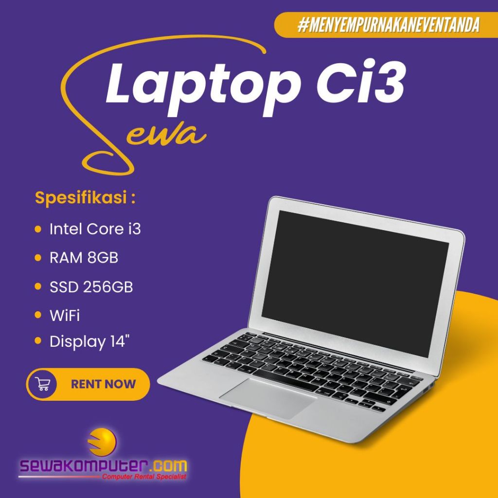 Rental Laptop Core i3 Bekasi