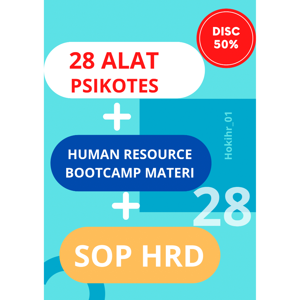 alat psikotest , Tools Psikotest 28 + HR BOOTCAMP MATERI + SOP HRD