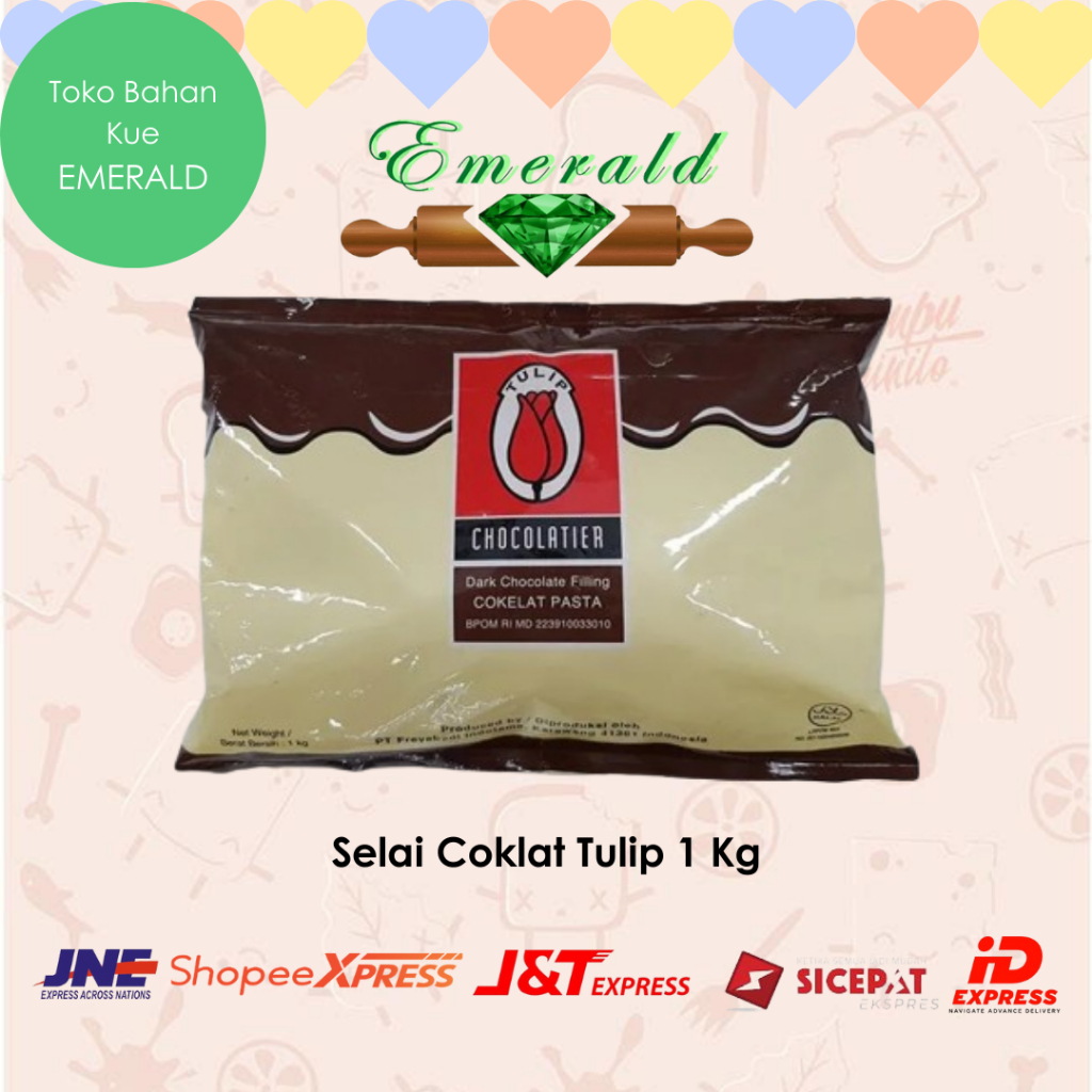 

SELAI COKLAT TULIP CHOCO FILLING PREMIUM 1KG