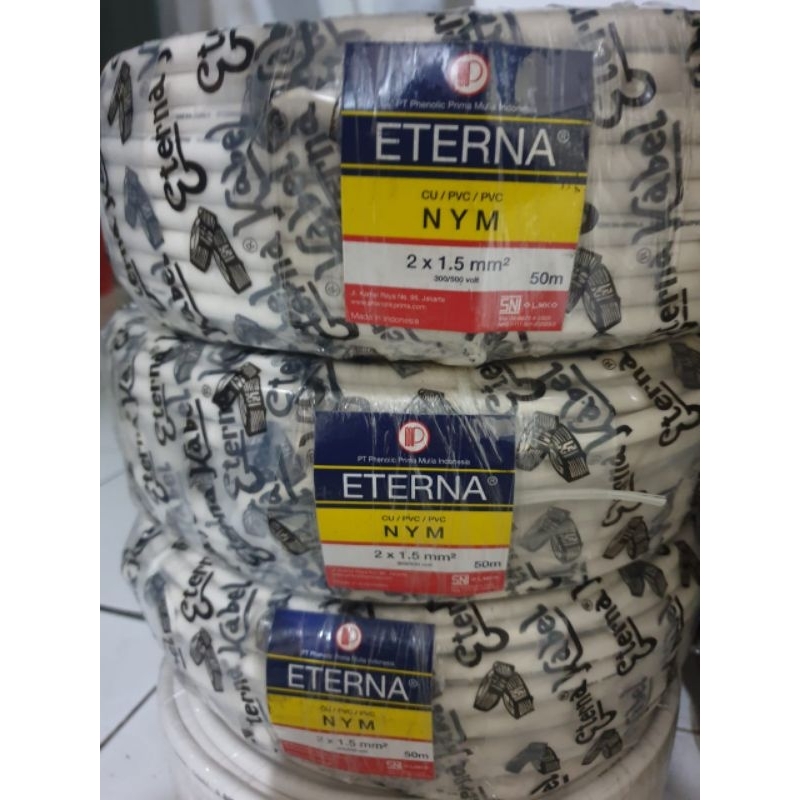 kabel Eterna @ 50 meter NYM 2 x 1.5
