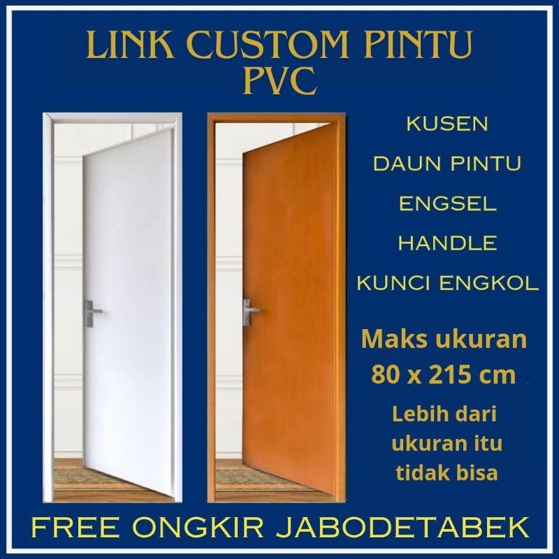 [ Link Custom Pintu PVC ] Pintu Kamar / Pintu Kamar Mandi / Pintu Kos Kosan / Pintu Kantor / Pintu G