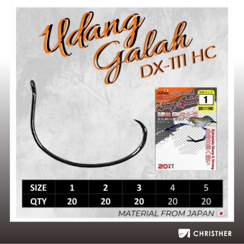 Kail Pancing/Mata Kail AXZ Udang Galah DX-111HC
