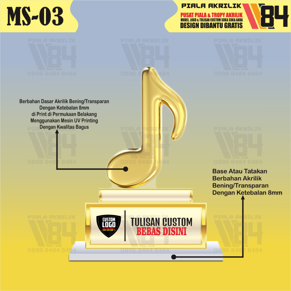 Plakat Music, Piala Music, Tropy Music, Tropi Musik, Plakat Musical, Piala Musical, Tropy Musical, P