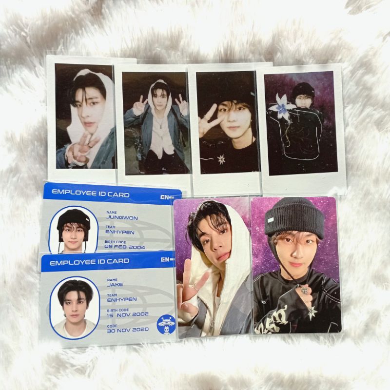 jungwon jake set gguggu 2024 ggu24 polaroid id card