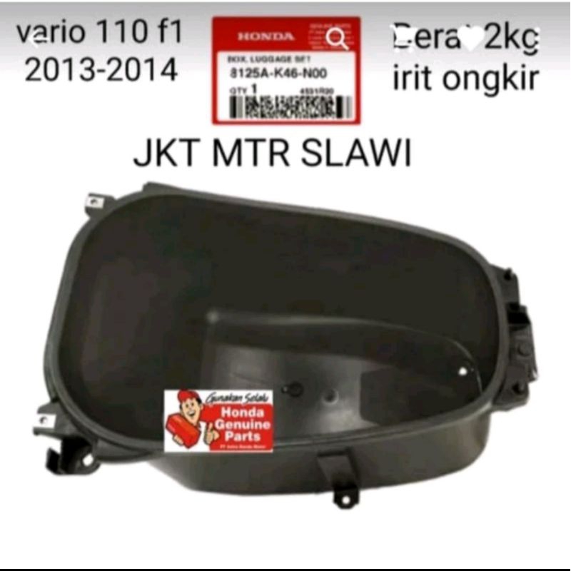 BOX HELM BOX BAGASI HONDA VARIO 110 FI 2013-2014 SEKEN ORIGINAL BEKAS LAYAK PAKAI