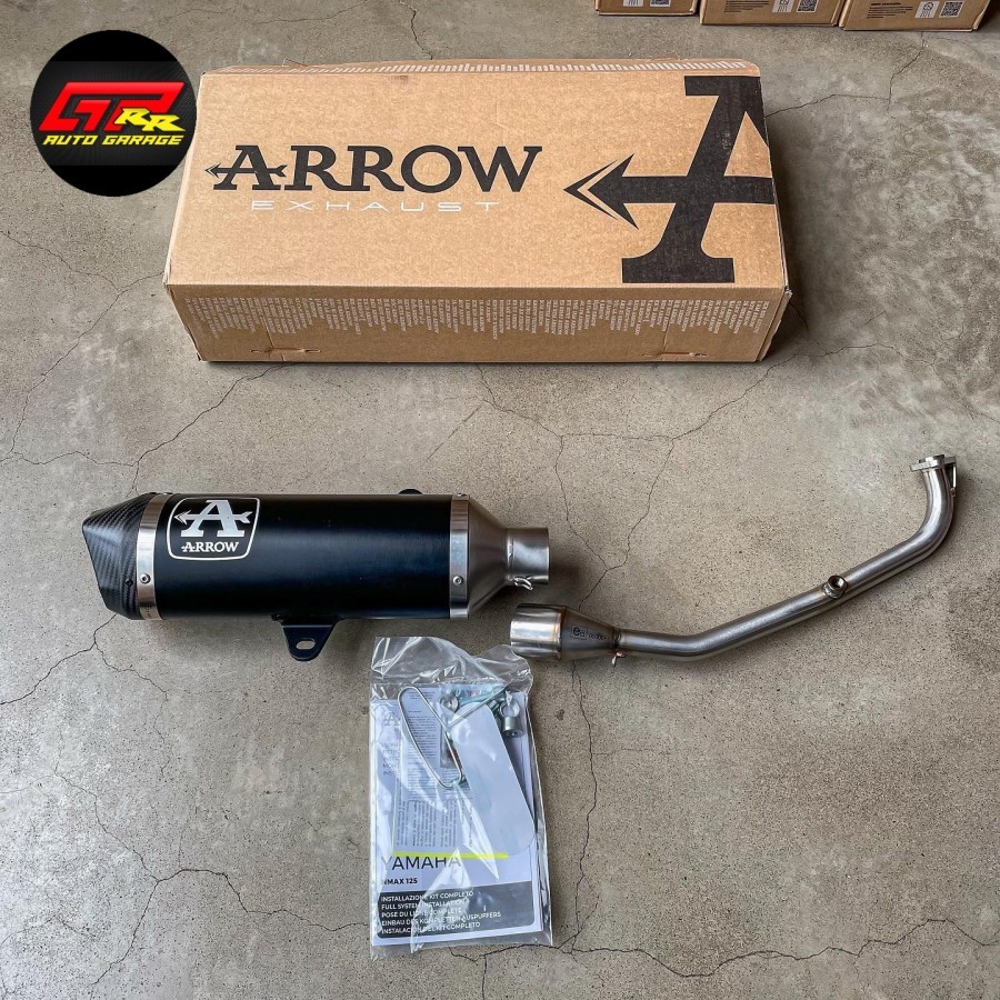 Knalpot Arrow Urban Dark Carbon Fullsystem Yamaha New Nmax Connected