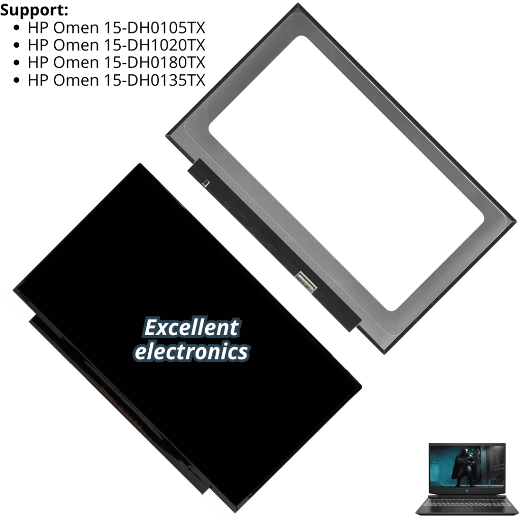 Layar LCD HP Omen 15-DH0105TX DH1020TX DH0180TX DH0135TX monitor panel screen
