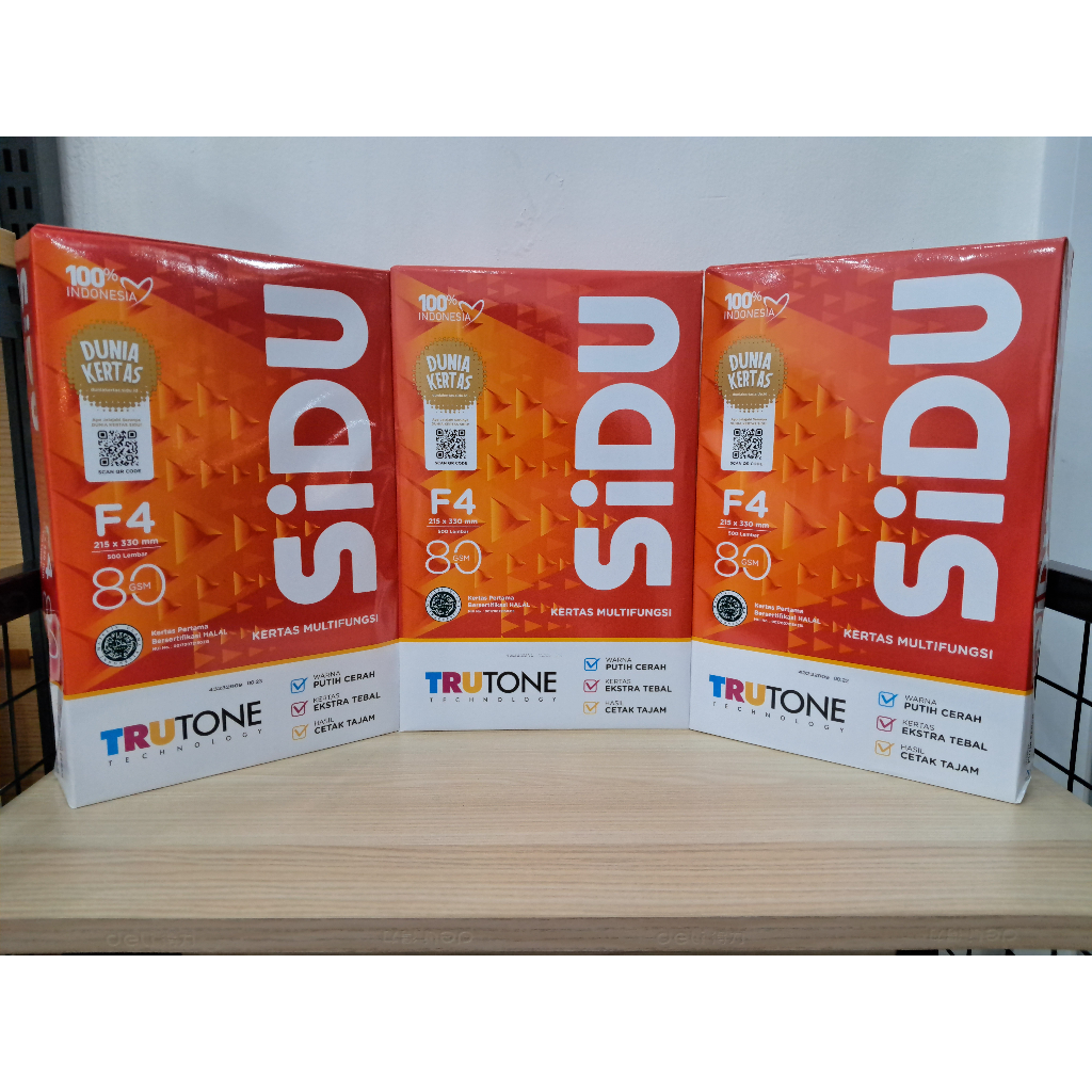 

KERTAS HVS SIDU F4 80 GSM