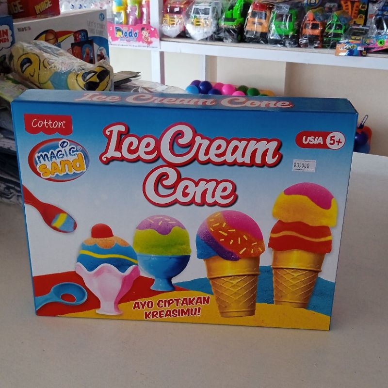 Ice Cream Cone - Mainan Pasir Ajaib Ice Cream Cone