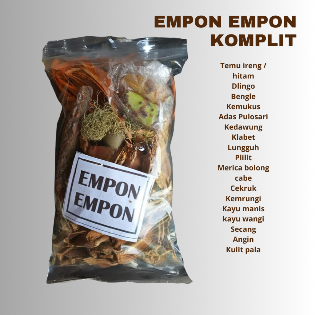 

Empon-Empon Komplit Kemasan 100 Gram