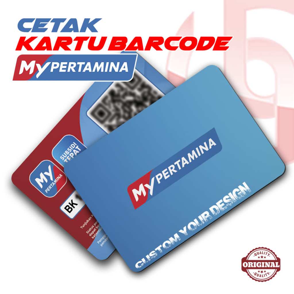 

Cetak Kartu Barcode MY PERTAMINA | Print UV | PVC Card | Custom Print