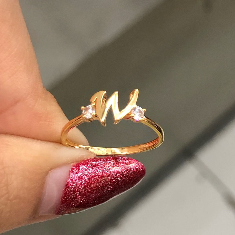 ME7- CINCIN HURUF W 0.9GR KADAR 300 UKURAN 11
