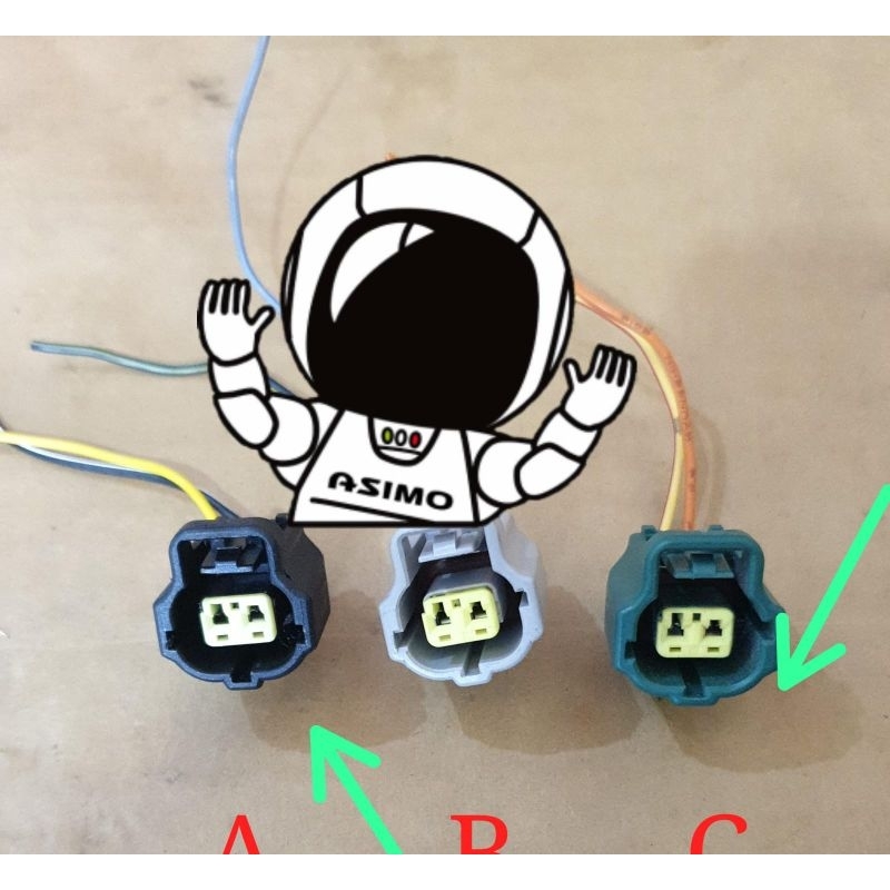 soket ECT suhu radiator pin 2 original toyota avanza Veloz Calya Raize agya Rush Altis Soluna Coroll