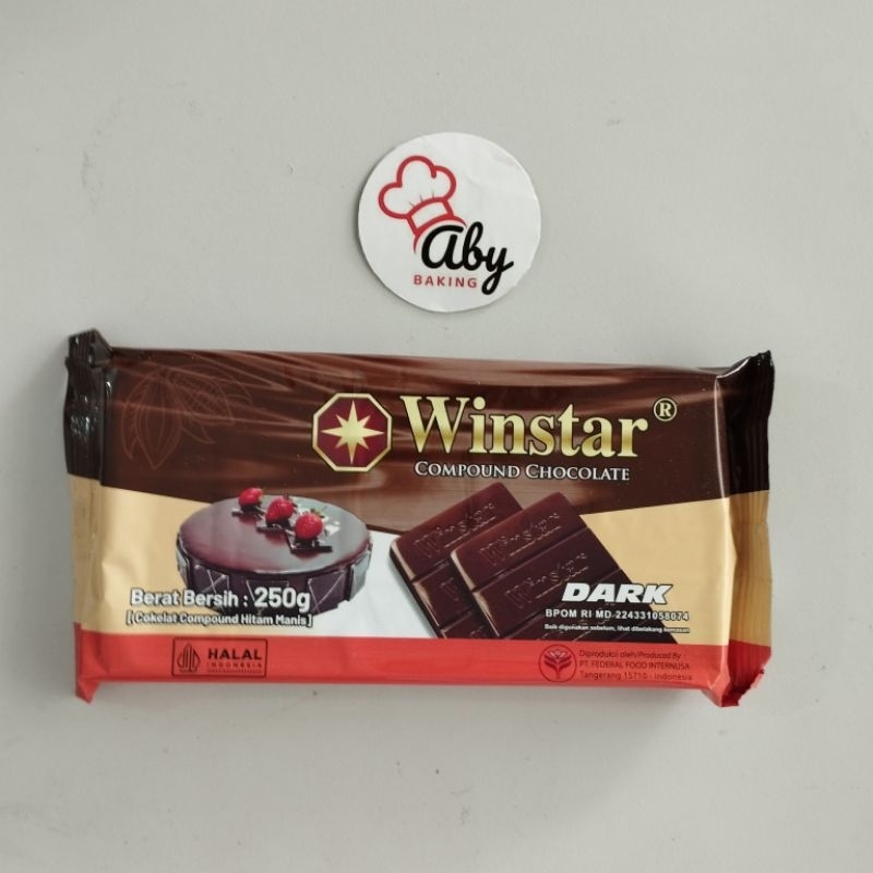 

Coklat Compound Winstar 250g Dark Cokelat