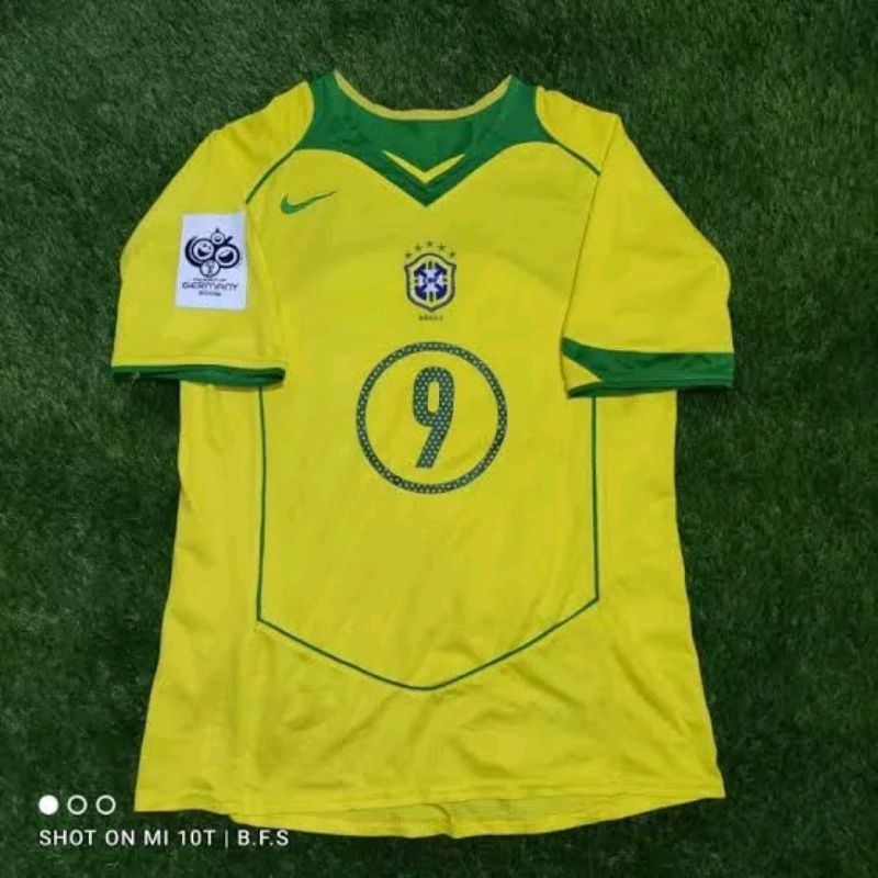 Retro Jersey Brazil 2004 home dan away serta Kiper -  Full Printing - Free Nama Belakang