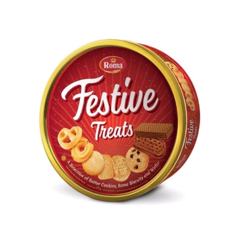 Festive Treats Roma Aneka Rasa Hatari Kotak Regal Marie Special Roti Kaleng Parcel Lebaran