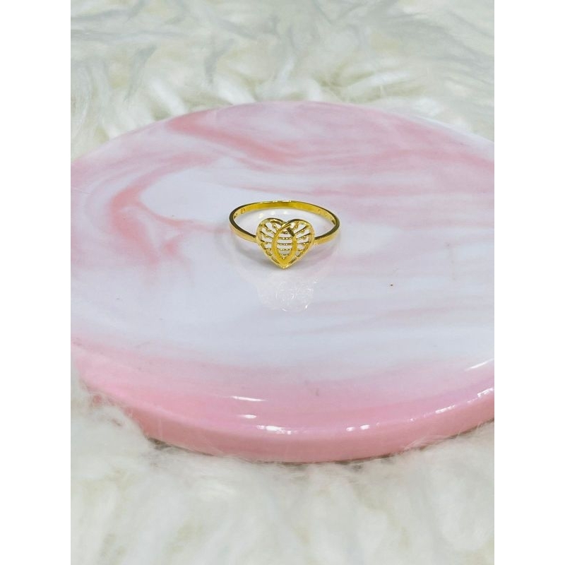 Cincin love garis polos cantik kadar 875 uk 12.5