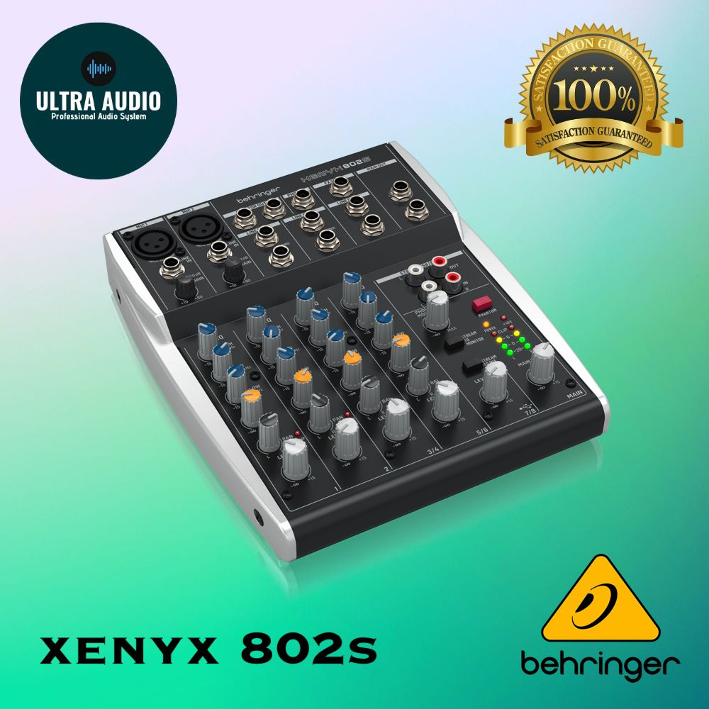 Behringer XENYX 802 S XENYX 802S 8 Channel Mixer Audio ORIGINAL