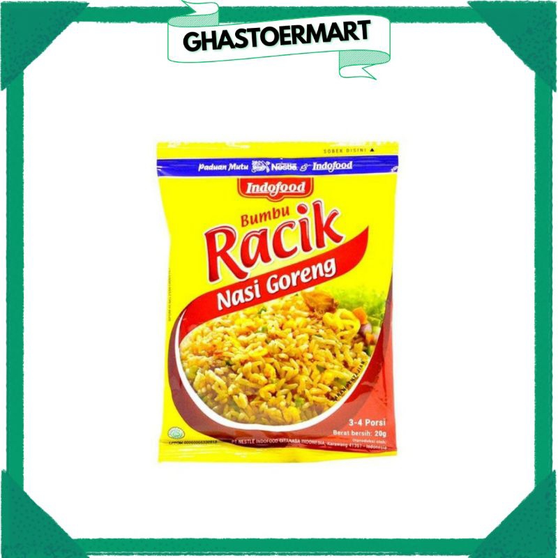 

GHASTOERMART | Indofood Bumbu Racik Nasi Goreng 20 Gr (1 Pcs)