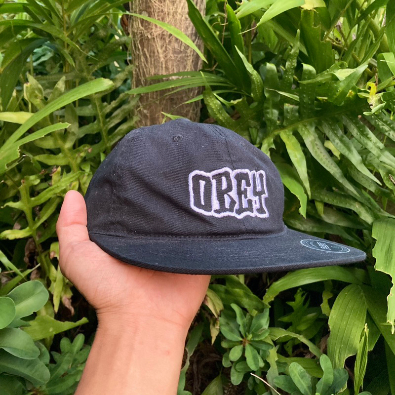obey flexfit 6 panel hat - original