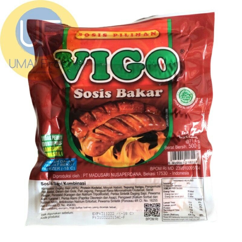 

sosis bakar vigo isi 6 jumbo