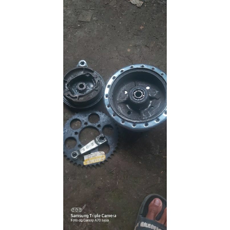 tromol belakang ts 100 original sudah poles