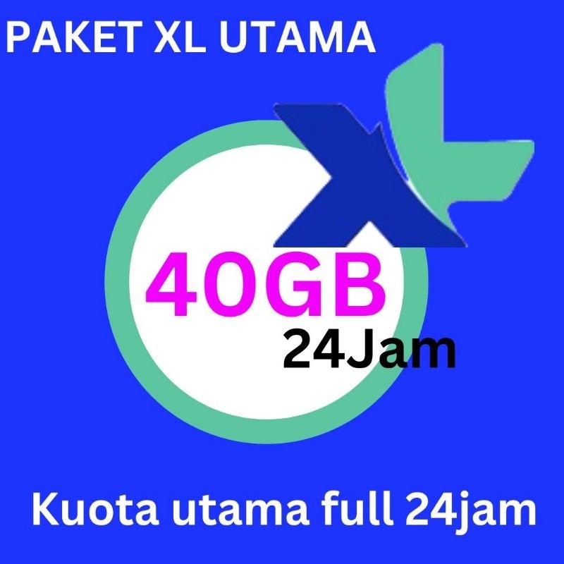 KUOTA XL 40GB FULL 24JAM 30HARI